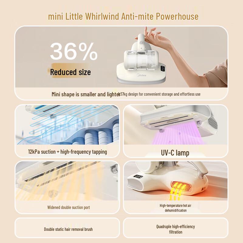 Midea Smart Handheld UV Mite Remover