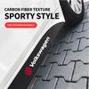 2pcs New Car Door Side Skirt Car Body Decal Carbon Fiber Stickers For Volkswagen VW GTI Rline R Golf Amarok Phaeton Teramont ID3
