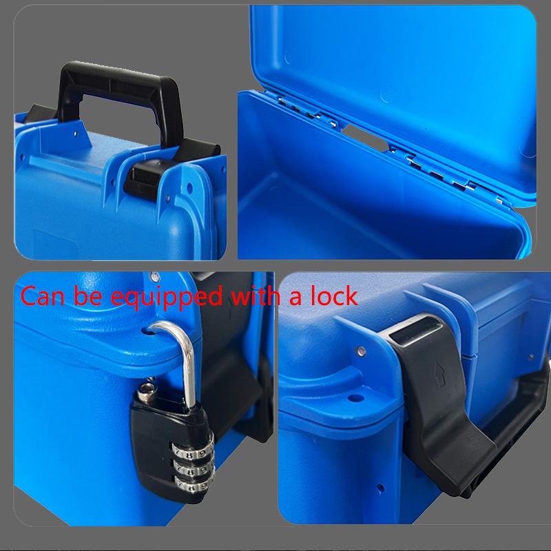 1Pc Portable Plastic ToolBox Safety Instrument Tool Box Outdoor Suitcase Equipment Hardware Tool Case Shockproof With Foam