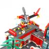 756pcs Fire Station Model Building Blocks Truck Helicopter Firefighter Bricks City Educational Toys For Children Gift