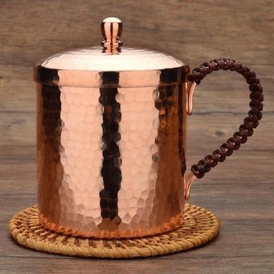 350ML/550ML Hrnek na Moscow Mule Tepané hrnky Těžké Čistá měď Růžové zlato Ručně vyráběné Hrnky z čisté pevné mědi