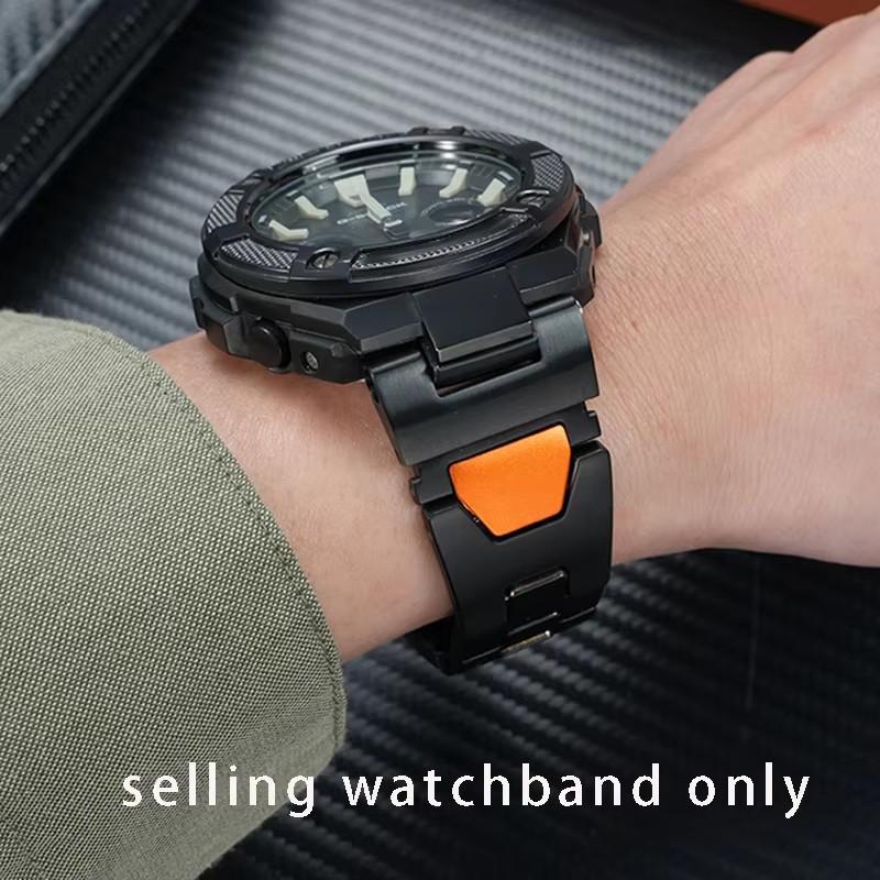 For Casio G-SHOCK Steel Heart GST-B100 Modified Strap B210/W300/S100/S310 New Quick Release Stainless Steel DIY Bracelet