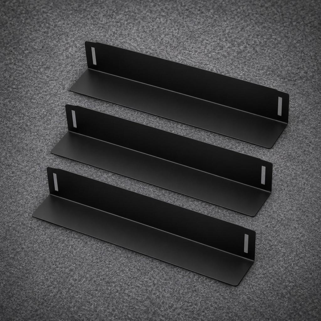 3 Pieces Automotive Trunk Divider AntiSlip LShaped Cargo Storage Block with Hook and
