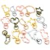 10pcs Random Mixed Snap Hook Trigger Clips Buckles For Keychain Lobster Clasp Hooks for Necklace Key Ring Clasp Jewelry Supplies