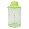 Wide Brim Sun Hat With Mesh Face Cover Fishing Hiking Outdoor UV Protection Breathable Foldable Nylon Cap