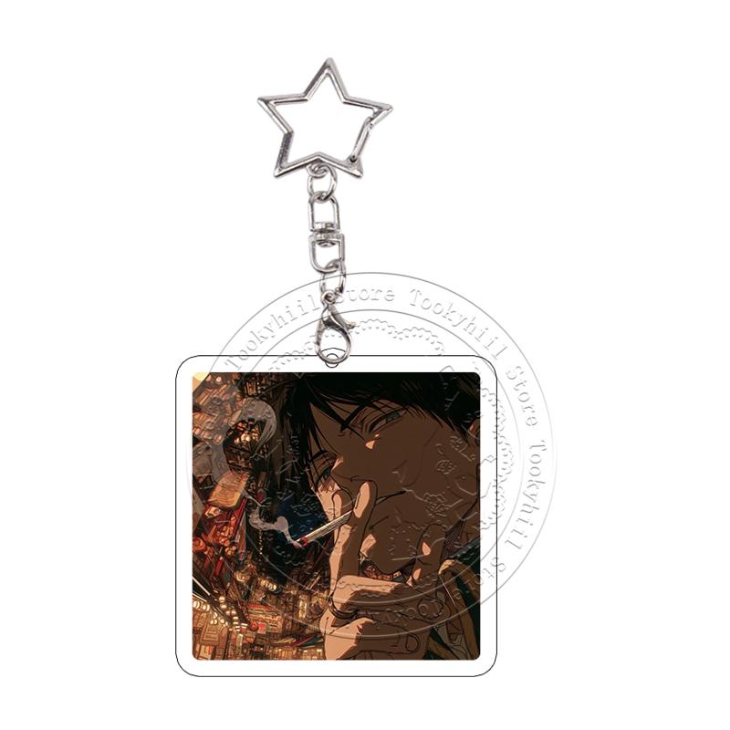 Pixel Daemons of The Shadow Realm Acrylic Keychain Exquisite Anime Cartoon Cosplay Props Decor Accessories Characters Role Gift