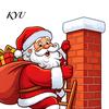 Holiday Switch Decor Christmas Santa Claus Sticker, Light Decal for Xmas Holiday, Festive Room Sticker Removable Self-Adhesive Wall Living Bedroom