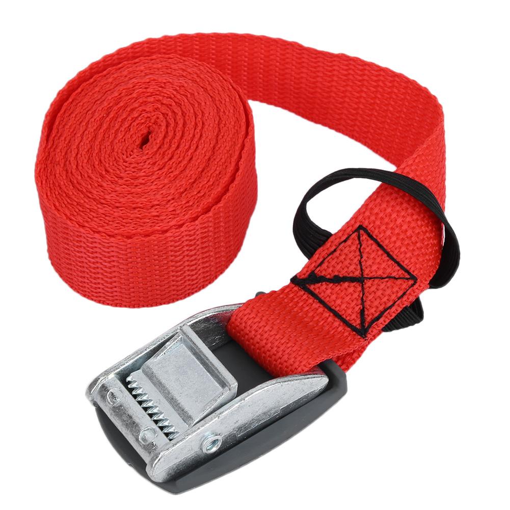 3 Meters Polyester Outdoor Lashing Tie Surfboard Kayak Rack Buckle Lock Tie Down Strap(Black)