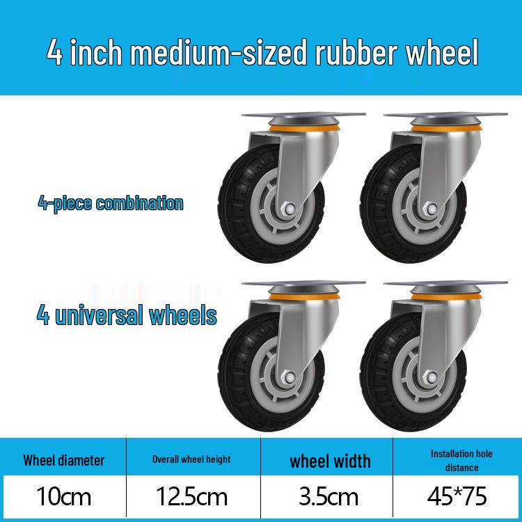 Těžká tichá otočná kolečka (2-8 palců) pro vozíky a malé ruční vozíky