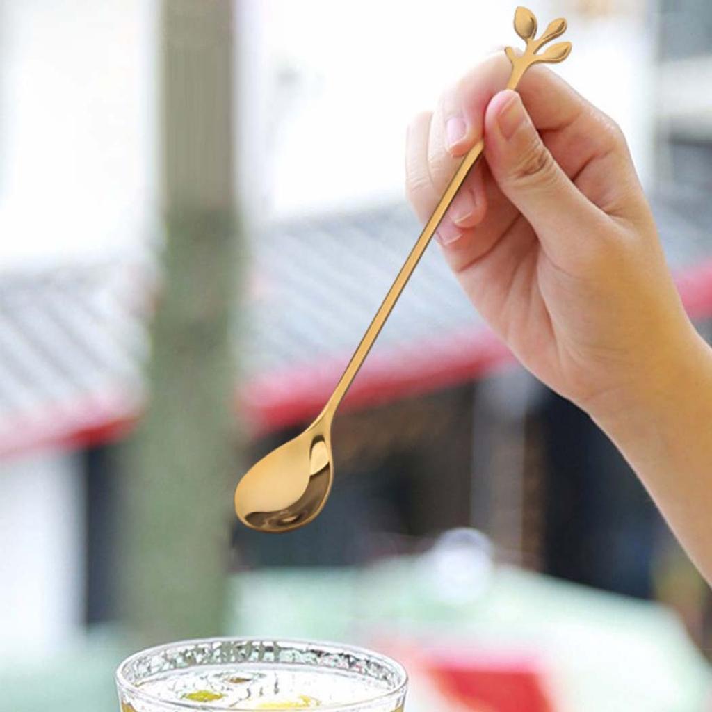 Spoon Dessert Desserts Seafood Stainless Steel Cocktail Creative Metal