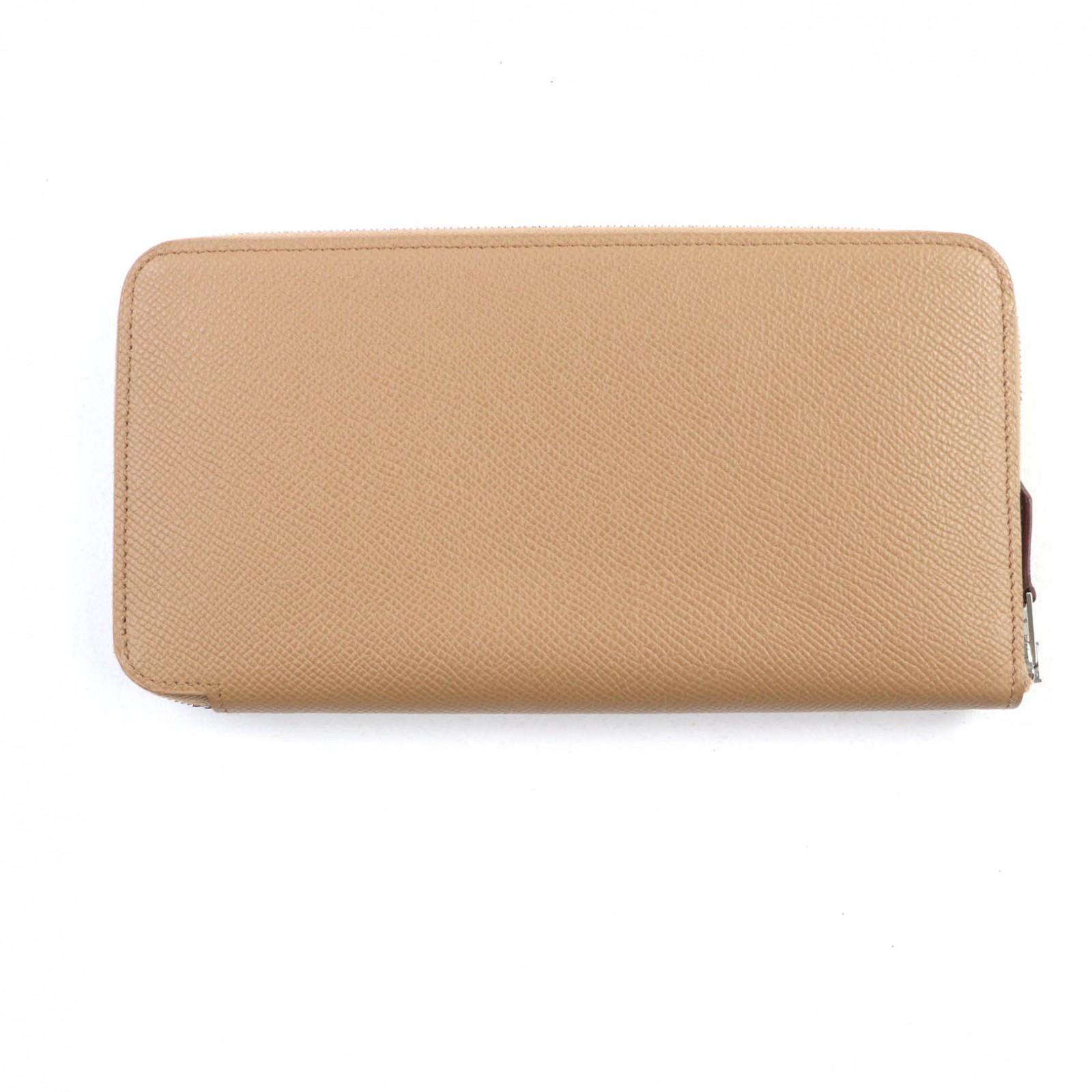 

HERMES Purse Azap long silk in Round Zip Long Wallet Epsom Leather Women Used