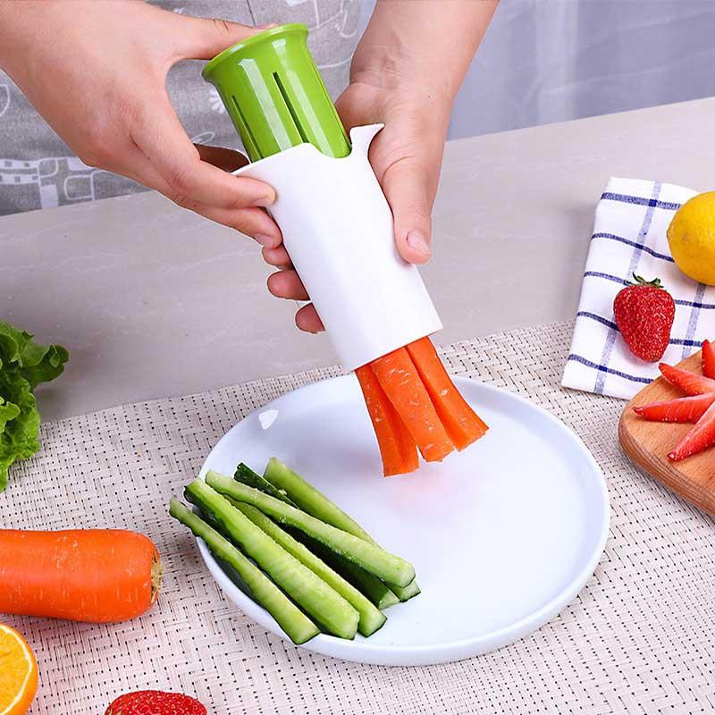 

Manual Vegetable Cutter Julienne Slicer - Multifunctional Cucumber Carrot Radish Shredder - Kitchen Cooking Gadget Tool for Home