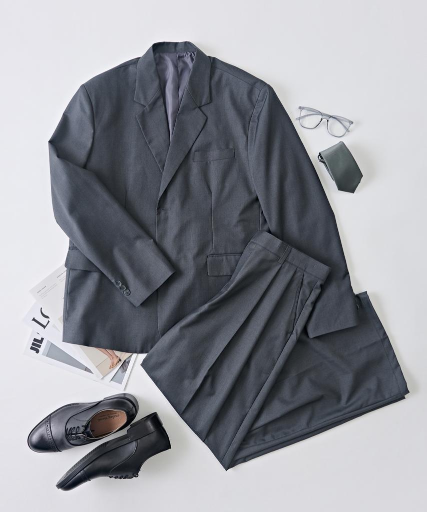 Analog Mood Tr Oversized Blazer Set-Up (Charcoal)