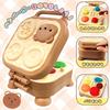 VBACALA Clay Wheat Clay 24 Colors Clay Toy Bear Hamburger Maker 3 Layer Push Mold Roller Clay Tools Clay Play Kitchen Toy Pretend Pretend Play