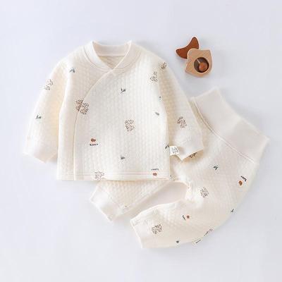 Unisex Baby Varm Högmidjedräkt med Magskydd - Höst/Vinter Bomullsunderkläder
