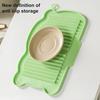 Silicone Dish Drying Mat with Non-Slip Base Heat-Resistant Drainage Rack for Kitchen Countertop Foldable Insulation Pad for Sink Table Use