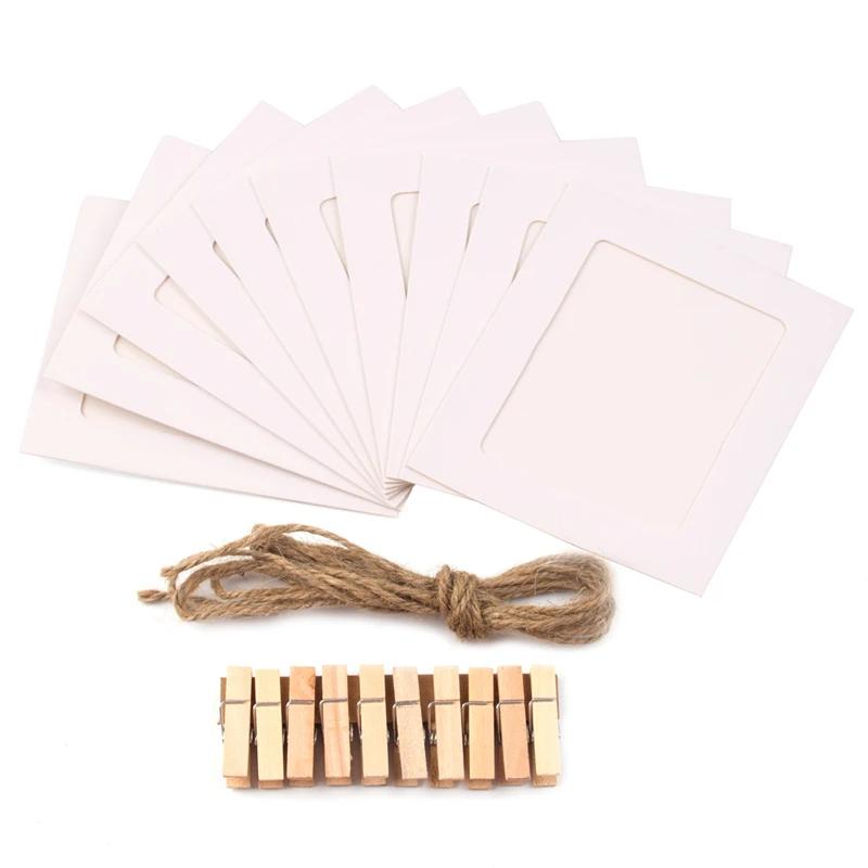 Photo Frame Clip Photo Wall Happy Birthday Banner Wedding Anniversary Decor Baby Shower 1st Birthday Picture Frame Garland