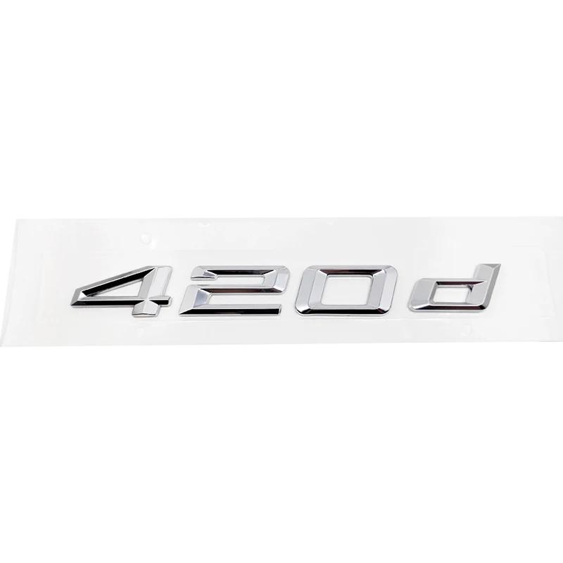 

ABS Car Rear Trunk Letters Logo Badge Emblem Sticker For BMW 4 Series 420d 425d 428d 430d 435d 440d 450d F30 F32 F33 F36 G26 G22