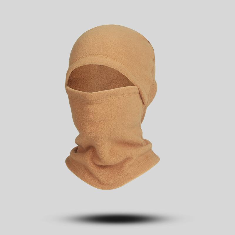 Autumn and winter cycling mask windproof and warm integrated headgear fleece fleece fleece cap multi-functional sports warm headgear