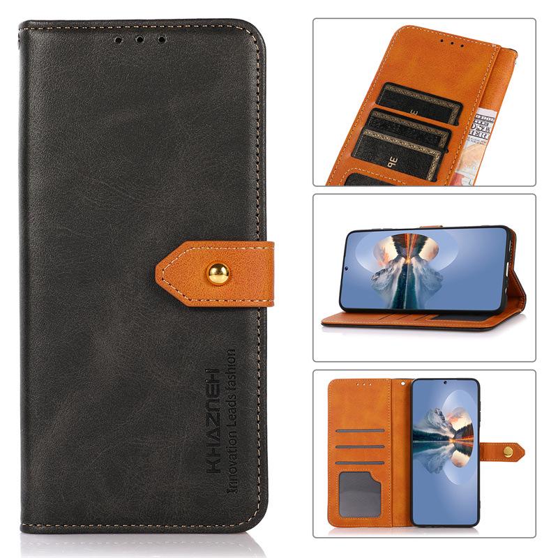 Custodia a Portafoglio in Pelle per Nothing Phone 2a/1 - Copertura Protettiva con Motivo a Pelle di Mucca