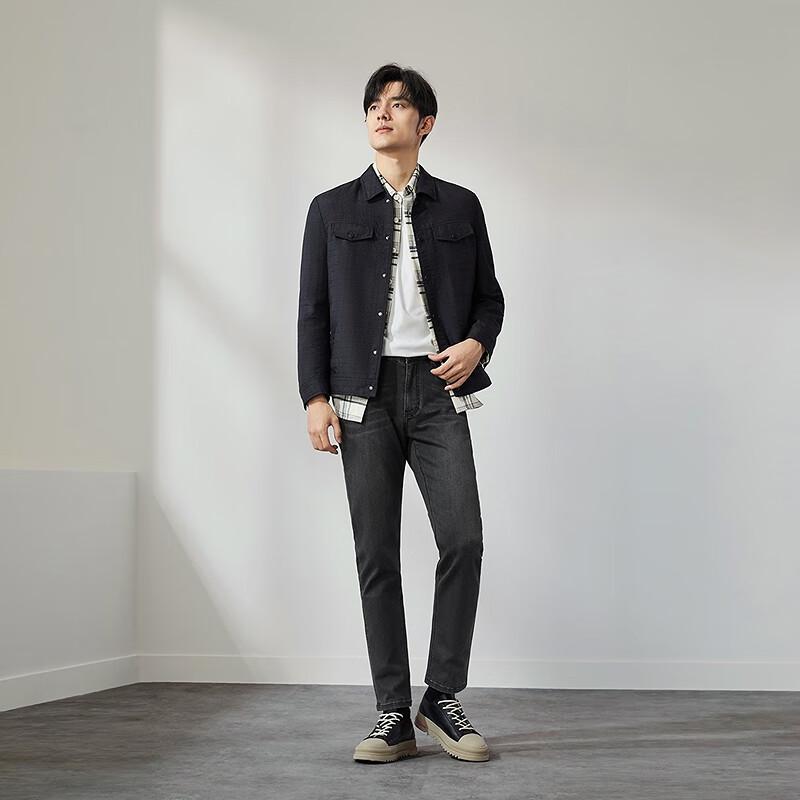 Septwolves Herren Freizeit-Arbeitsjacke mit Revers