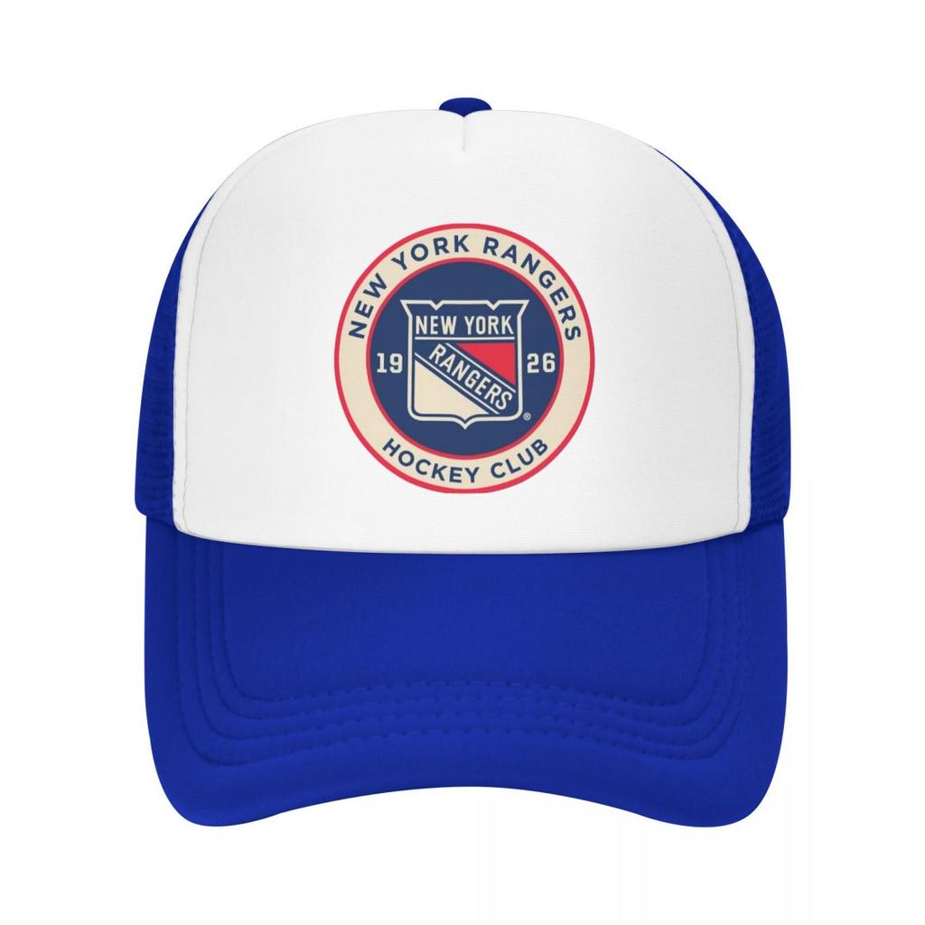 New York Hockey Fans Ranger Casual Plain Mesh Baseball Cap Adjustable Snapback Hats For Women Unisex Dad Trucker Hats