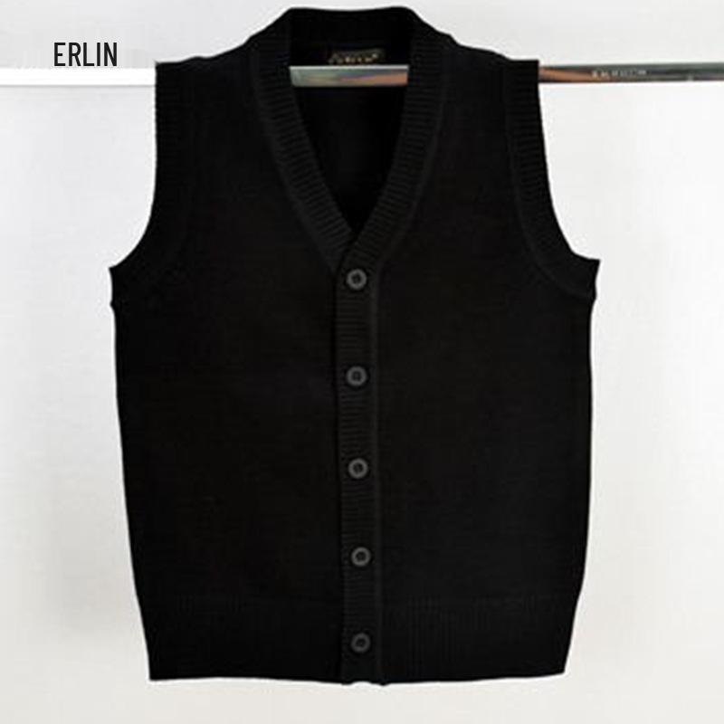 2026 Autumn/Winter Korean Style Knit Cardigan Vest for Boys & Girls - Warm Children s Vest 160cm