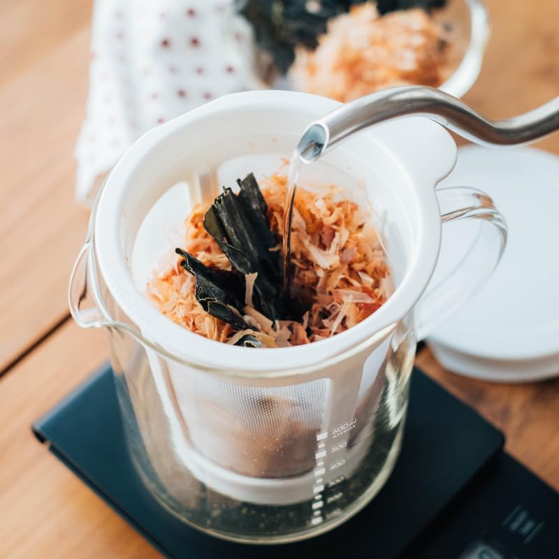 HARIO Dashi Pot Practical Capacity 600ml Dashi Handmade White Made in Japan Present Gift Gift DP-600-W