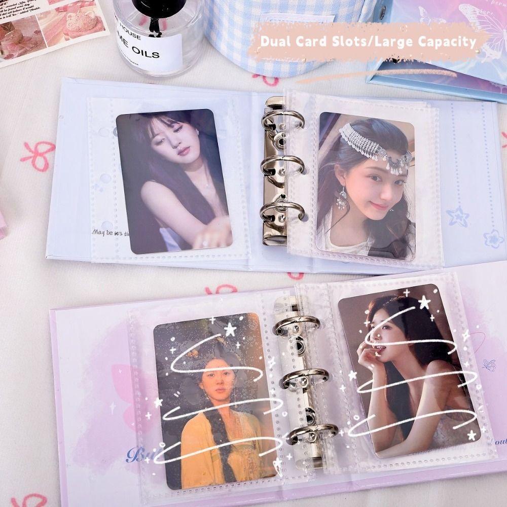 Butterfly/Puppy Design Photocard Collection Booklet Loose-leaf Photocard Holder Concert