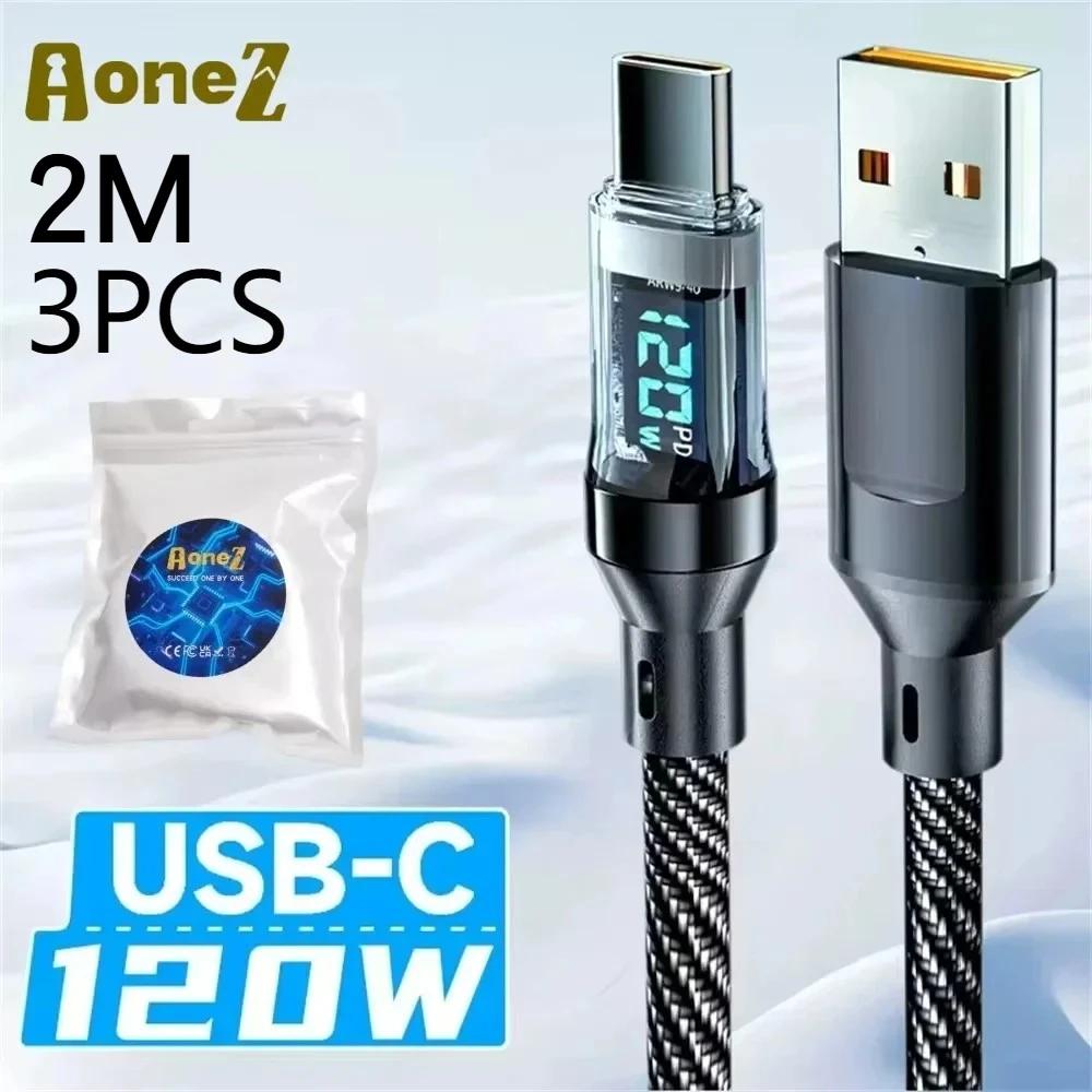 Vivo FlashCharge Cable 120W Max Fast Charging USB C To C with LED Display for X Series Also iPhone 15 MacBook Huawei OPPO Phones