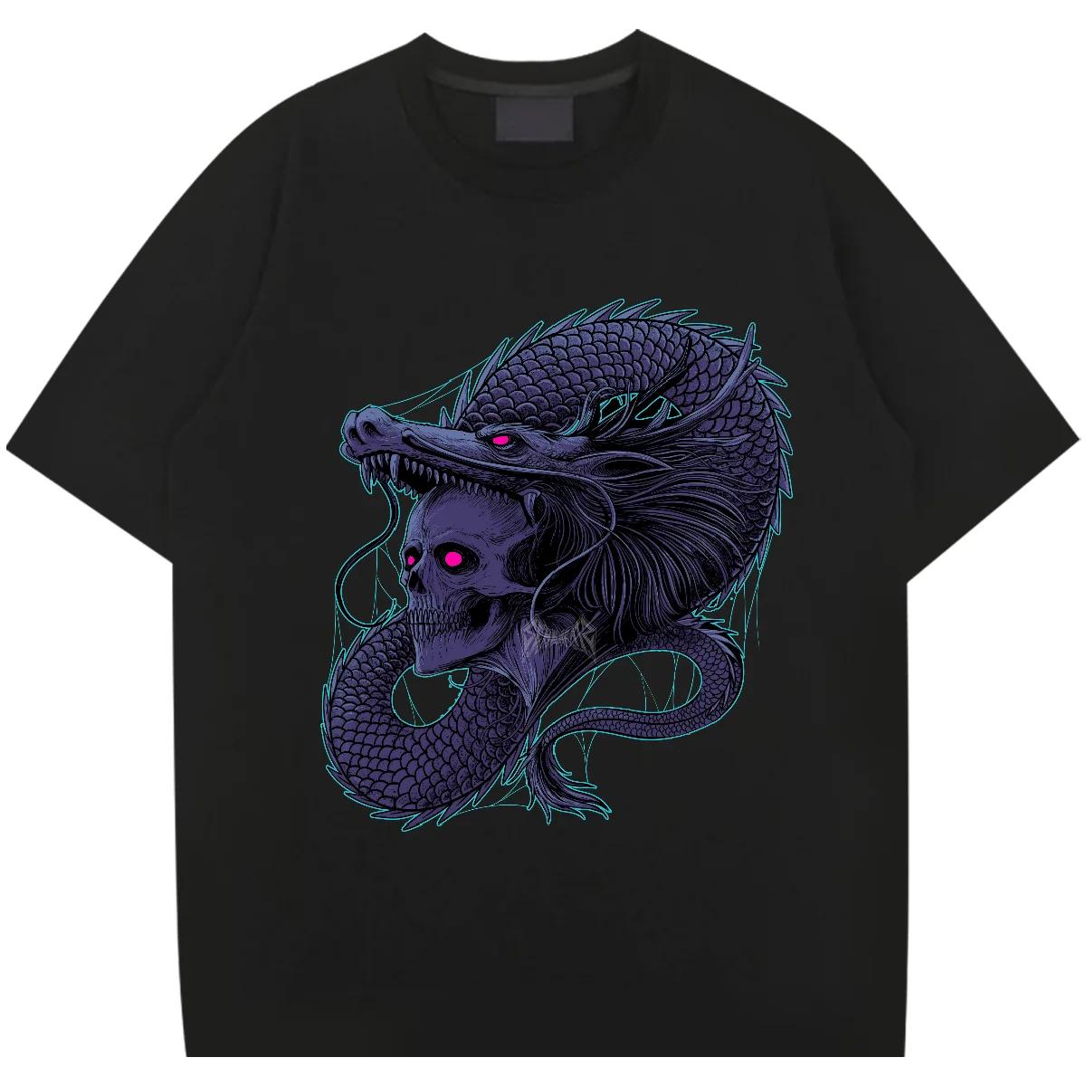 

Круглый воротник, короткий рукав, свободная рубашка, футболка Y2k Rapper, модная принтованная хлопковая футболка, уличный стиль для мужчин, футболка на заказ XXXXXL чёрный