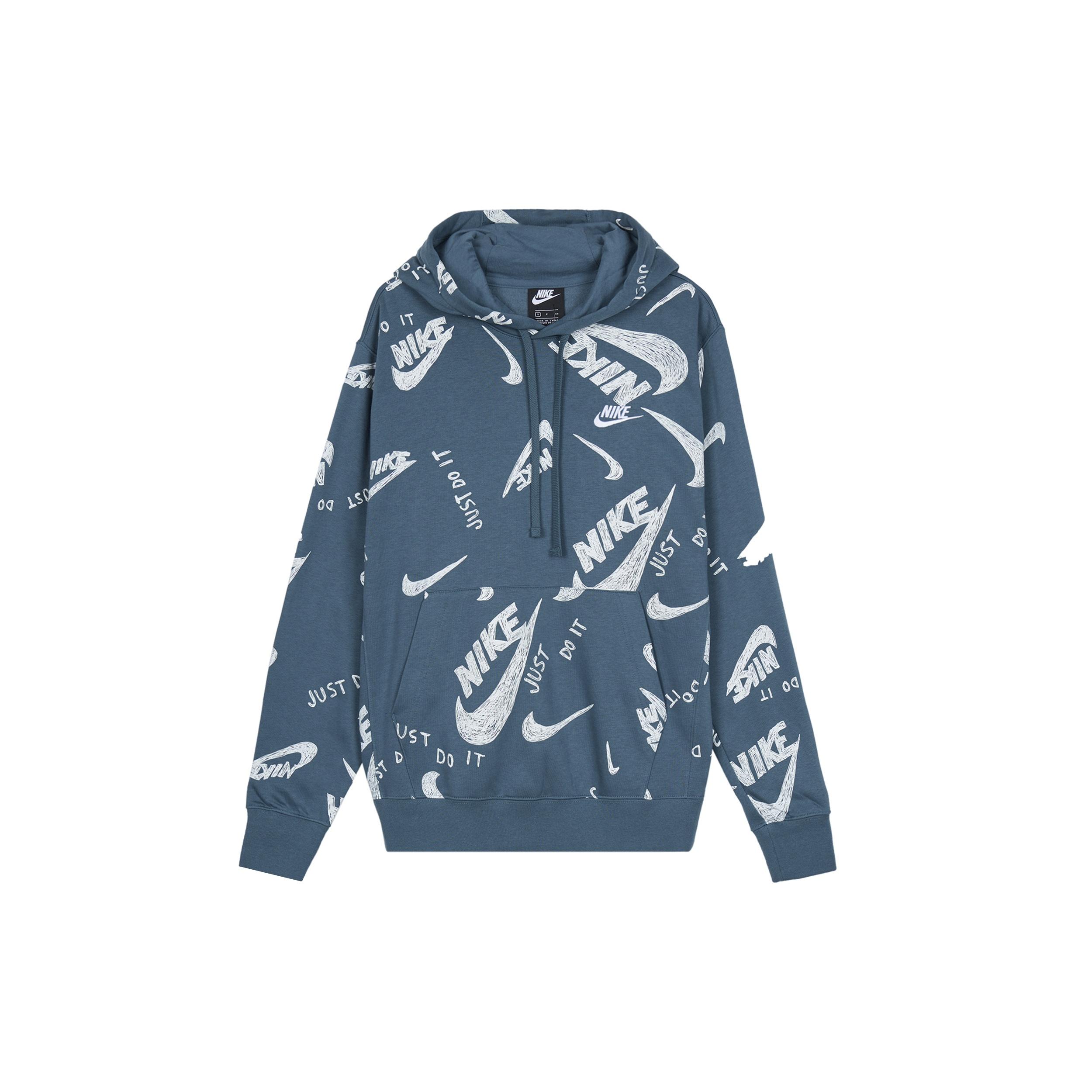 Men s Nike Sportswear Club Pullover Gray Green CU4342-058 XL