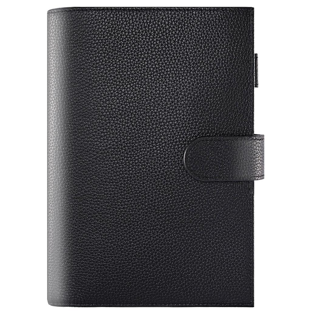 A5 Genuine Leather Notebook Compatible with Hobonichi Premium Planner Cover with Pen Card Bookmark and Snap Business Gift Cover, Cousin, Holder,
