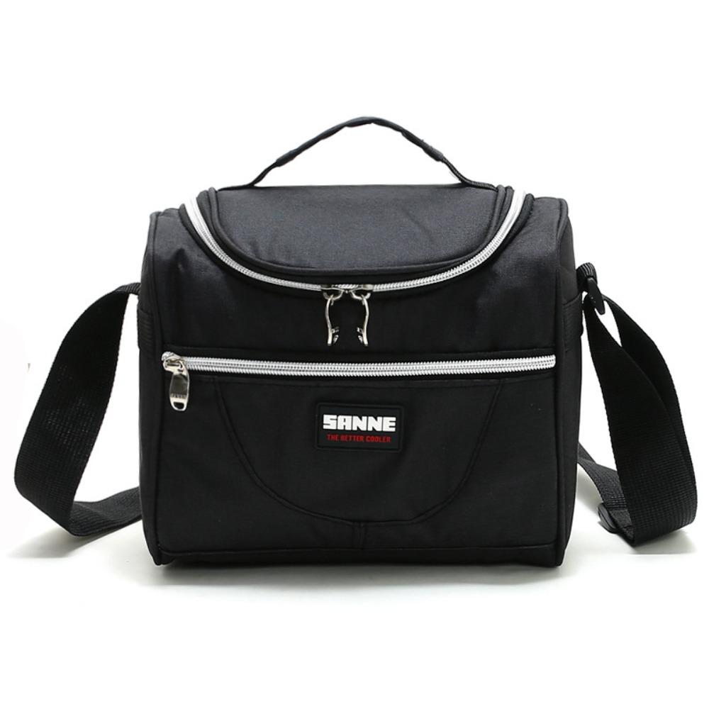 

Waterproof Insulated Lunch Bag Handheld Cooler Purse Food Container Tote Pouch Camping чёрный