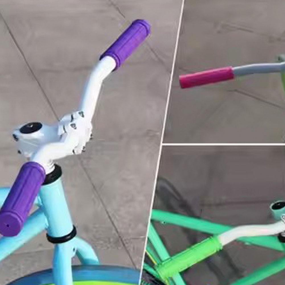 Colorful Soft Rubber Bike Grips Non-Slip Bicycle Handlebar Covers For Mountain/Road Bikes Comfortable Cycling Accessories