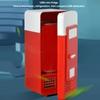 USB Mini Fridge Refrigeration Heating Freezing Travel Car Fridge Beverage Cooler Refrigerator Red