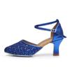 Women's Latin Tango Chacha  Ball Party Shoes Closed Toe Waltz Dance Shoes Heel Height 5CM
