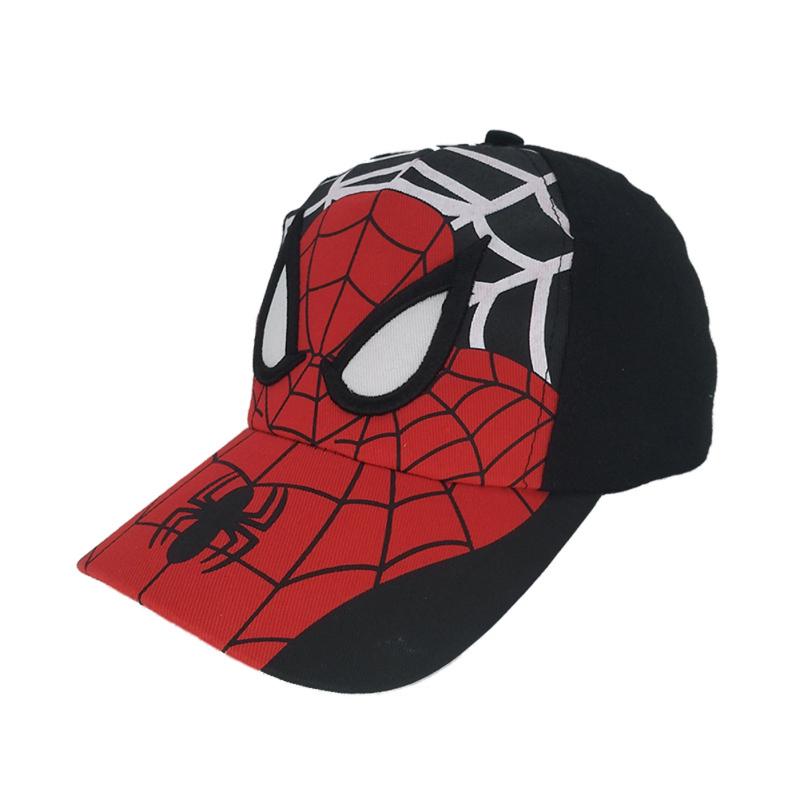 Children Youth Spider Man Cotton Cartoon Baseball Cap Outdoor Leisure Sun Protection Hat