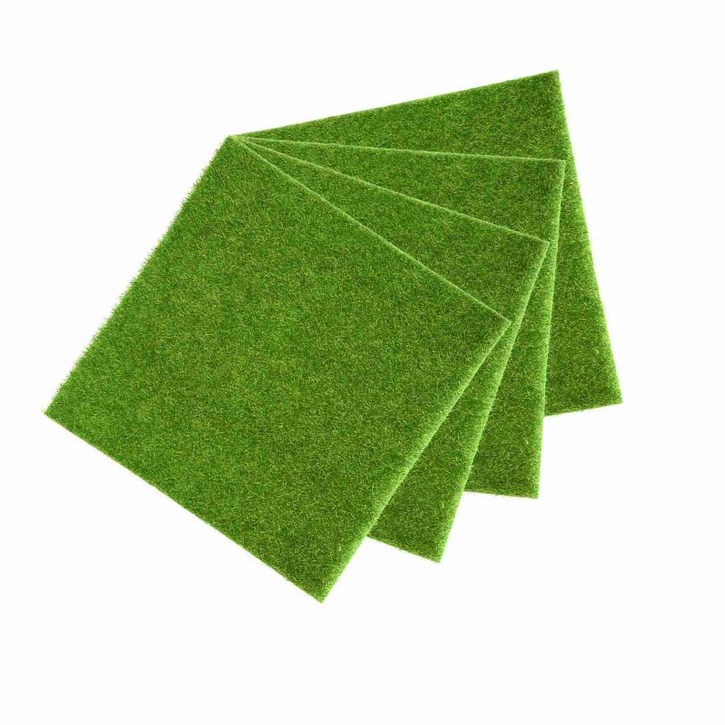 Artificial Turf Lawn Grass Plants For Miniature Dollhouse Landscaping Decoration(30 x 30cm)