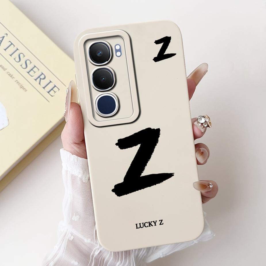 Für Vivo Y19s 4G Hülle V2419 Luxuriöse Glücksbuchstaben Cover Stoßfeste Weiche TPU Handyhülle Für Vivo Y19s Y 19 s VivoY19s Fundas Coque