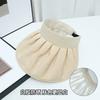 New white glue shell empty top hat women's summer sunscreen visor hat white glue adjustable big edge hat travel beach hat