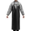 Waterproof Heavy Duty PVC Apron Black 110x80cm Oil Chemical Paint Grease Proof Industrial Kitchen Cleaning Workshop Apron Unisex