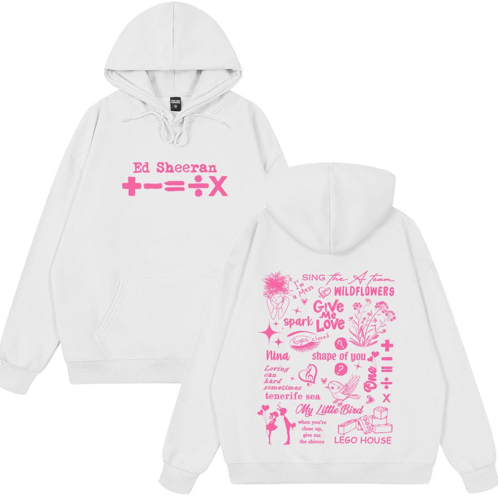 Ed Sheeran Loop Tour Print Sweatshirt Men Women Hip-hop Harajuku Pullover Long Sleeves Casual Oversized Hoodies