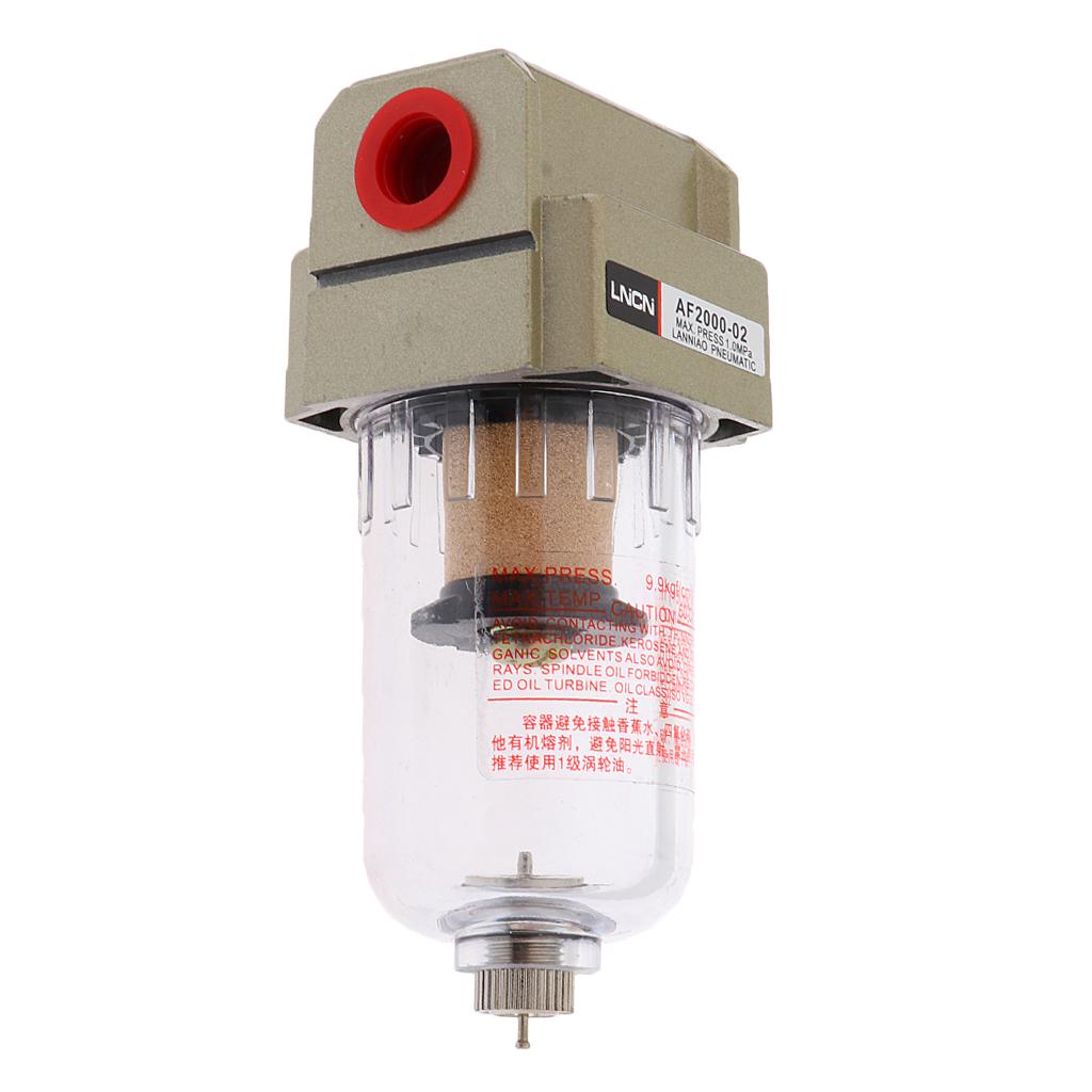 2x1/4" AF2000-02 Air Compressor Drain Filter Water Moisture Separator