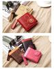 Trendy Women's Short Wallet: Cartoon Zipper Wristlet & Coin Purse