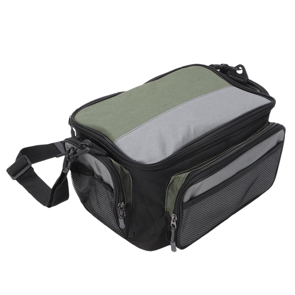 Fishing Tackle Bag Large Capacity Multipockets Lures Gear Storage Organizer Shoulders Messenger Bag