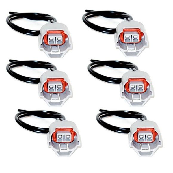 6 x Stecker für Kraftstoffeinspritzventil FJ1019 Passend: FX35 JX35 Altima Maxima Pathfinder