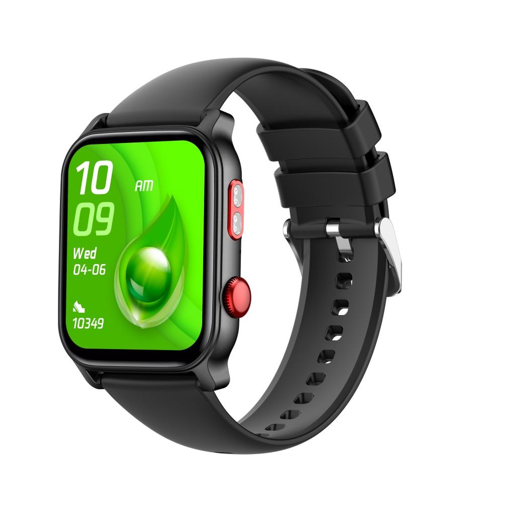Rainbuvvy HT23 Bluetooth Smart Bracelet 1.83inch IPS 240x296 IP68 Waterproof BLE5.0 Battery 300mAh Heart Rate Flashlight Android Smartwatch
