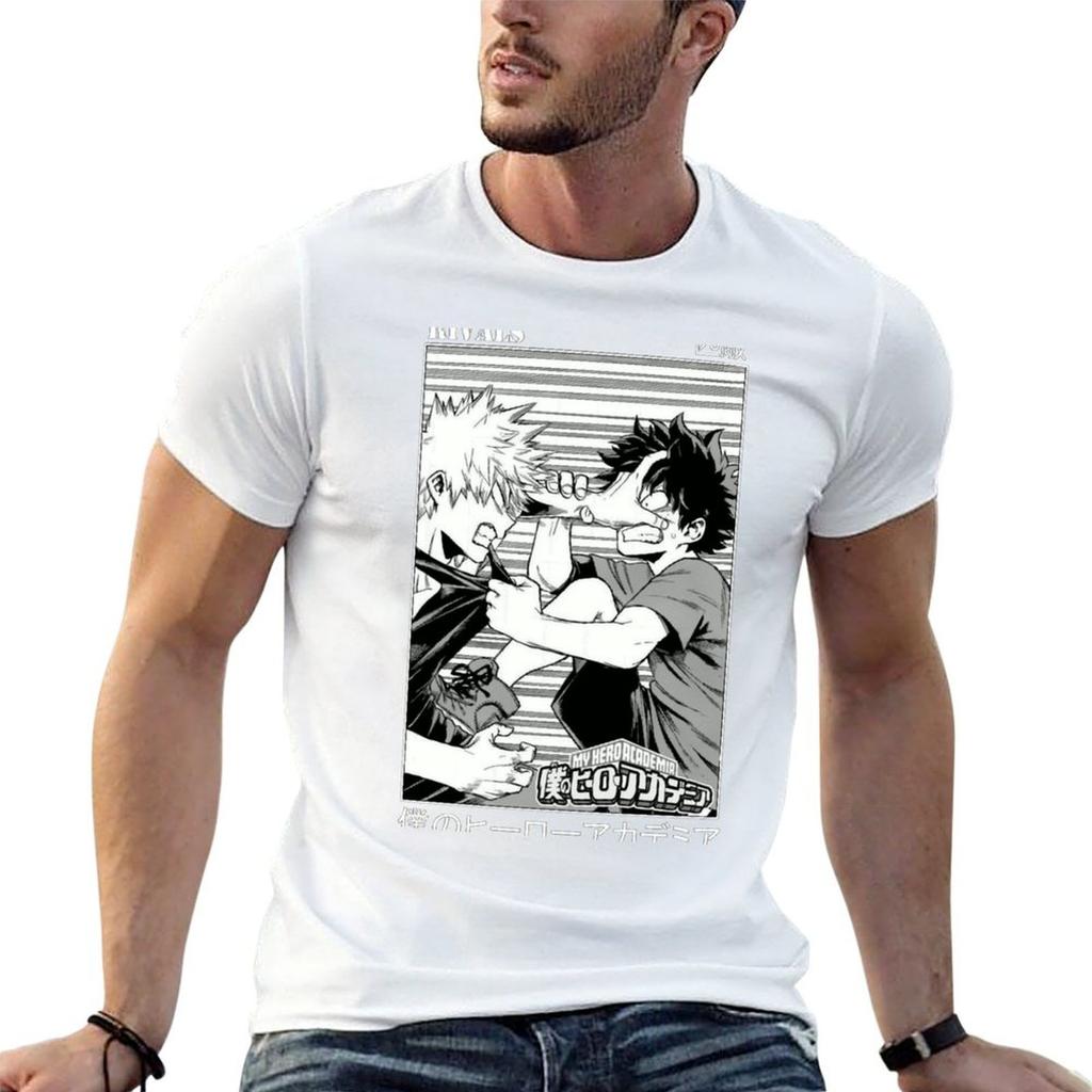 Rivals Bakugo VS Midoriya BHA T-Shirt Man T Shirts Graphic Man T Shirt Designer T Shirt Men 100