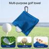 Golf Ball Towel Small Pocket Towel with D Clip for Balls Clubs Portable Golf
